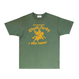 Rhude T Shirts Printed Trendy Pure Cotton