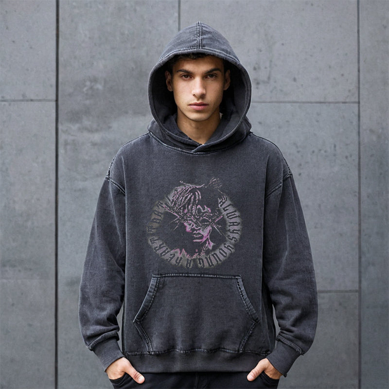 Mens Vintage Hoodie Retro Fall/Winter