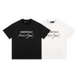 Fog Essentials T Shirts Spring/Summer FOG Letter Pattern Crew Neck Pullover Short Sleeves