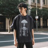 Mens Vintage T-Shirt Vintage Summer Loose