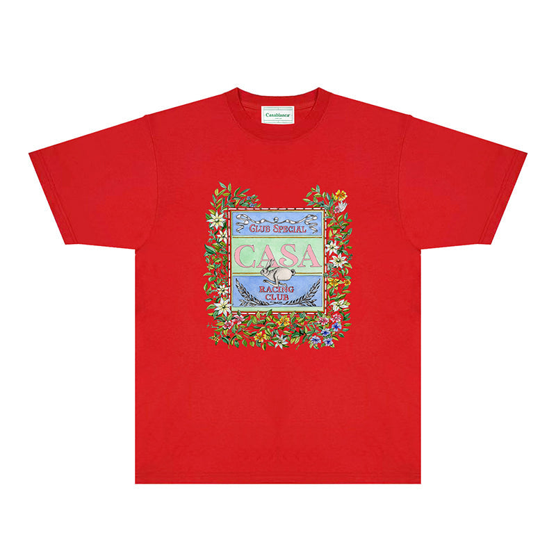 Casablanca T Shirts Fashion Print Street