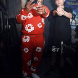 Denim Tears Hoodie Sweatpants Kapok Foam Printed Hoodie Trousers Suit(Options need to be purchased separately)