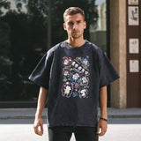 Mens Vintage T Shirt Short Sleeve T-Shirt Men