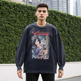 Men's Vintage Long Sleeve Shirt Autumn and Winter Men's Long Sleeve T-Shirt