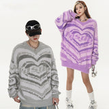 Women Sweater Japanese Fresh Sweet Wind Gradient Color Knitted Sweater
