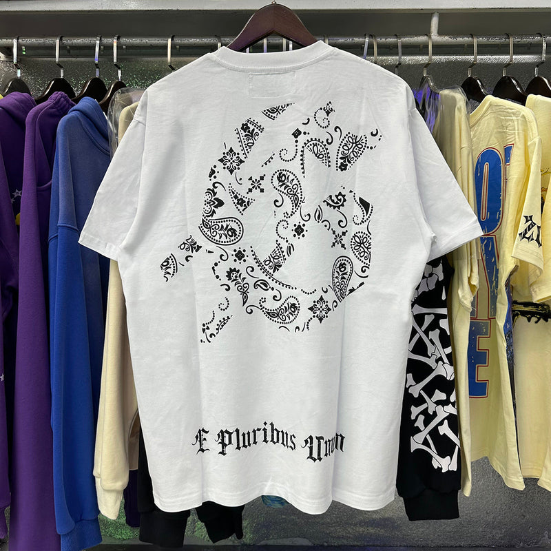 Godspeed t Shirts Los Angeles Hollywood Hills Fire Print Cotton Casual Short Sleeve Men and Women