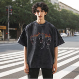 Mens Vintage T Shirt Short Sleeve T-Shirt Men's and Women's