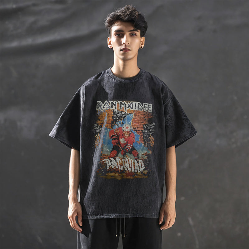 Mens Vintage T Shirt Short Sleeve T-Shirt Men's and Women's