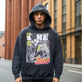 Mens Vintage Hooded Sweater for Men and Women