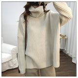 Women Pullover Sweater Loose Casual Knitted