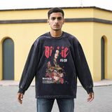 Mens Vintage Long Sleeve Shirt Retro Long Sleeve T-Shirt Men