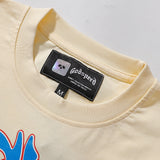 Godspeed T Shirts Convenience Store White Car Printing Cotton Casual Short Sleeve Men's and Women's