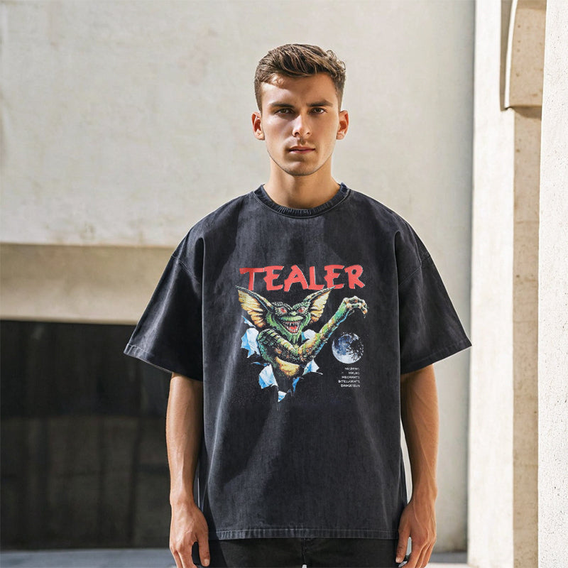 Mens Vintage T Shirt Short Sleeve T-Shirt Men's and Women's