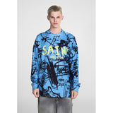 Men Long Sleeve Shirt Saint Michael Loose Long Sleeve Shirt