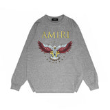 Amiri Long Sleeved Shirt Printed Trendy Pure Cotton