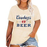 Plus Size Cowboy Shirt Cowgirls Tshirt Retro Rodeo Western
