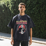 Mens Vintage T Shirt Short Sleeve T-Shirt Men