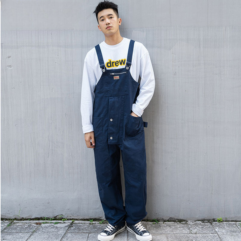 Cargo Pants Casual Jumpsuit Solid Color