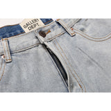 Gallery Dept Jeans leather label embroidery water ripple gradual change wash jeans