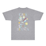 Casablanca T Shirts Fashion Print Street
