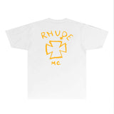 Rhude T Shirts Printed Trendy Pure Cotton