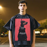 Men Vintage T Shirt Short Sleeve T-Shirt Men's and Women's