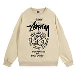 Stussy Sweatshirts Autumn/Winter Fleece Couple Sweatshirts