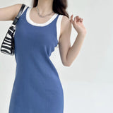 Women Dresses Knitted Vest Dress Loose