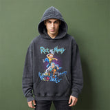 Mens Vintage Hoodie Loose Hooded Sweater Men