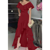 Valentine's Day Dress Sexy V-neck Design Women's Dress