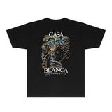 Casablanca T Shirts Fashion Print Street