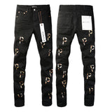 Purple Brand Jeans Pure Cotton High Street Trend #9008