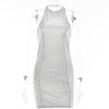 Women Dress Sexy Fashion Shiny Dress