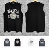 Amiri tank top lion medal printing