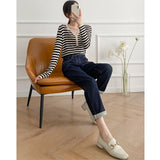 Women Jeans Retro Loose Small Slimming