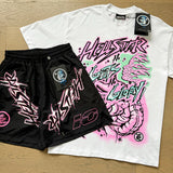 Hellstar T-Shirt And Shorts Two-Piece Set