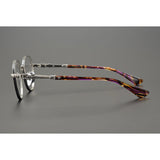 CHH Chrome Hearts Glasses cross engraved vintage round frame glasses pure titanium frame