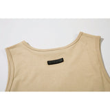 Fog Essentials tank Amoi letter round neck pullover vest