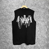 Amiri tank top chain letter printing