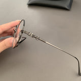CHH Chrome Hearts Glasses Round Titanium Glasses Frame