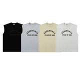 Fog Essentials tank spring summer FOG letter crew neck casual vest
