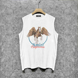 Amiri tank top oil painting pegasus printing