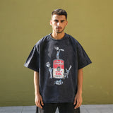 Mens Vintage T-Shirt Printed Short Sleeve T-Shirt