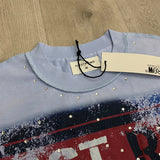 First Row T Shirts LOST UTOPIA RUINS DREAM CROPPED TEE American tide brand white ink direct injection high quality hot drill