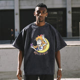 Mens Vintage T Shirt Wash Men's Short Sleeve T-Shirt