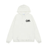OFF WHITE Hoodie Trendy Street Style Personalized Cotton
