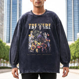 Men's Vintage Long Sleeve Shirt Autumn and Winter Men's Long Sleeve T-Shirt