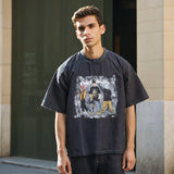 Mens Vintage T Shirt Cartoon Print
