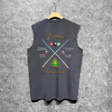 Amiri tank top billiard cue printing