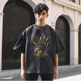 Mens Vintage T Shirt Short Sleeve T-Shirt Men's and Women's